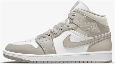 nike air jordan 1 mid dames sneakers wit/grijs|Air Jordan 1 Mid .